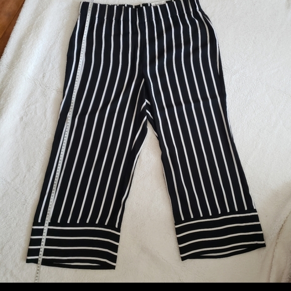 INC Women's Striped Pants size L black and white NWT - Picture 3 of 7